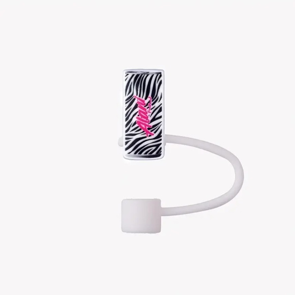 Alani Nu Zebra Print Straw Topper - Picture 1 of 3